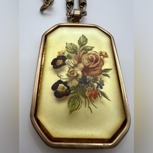 Vintage or Antique Rose Necklace - Picture 2 of 3